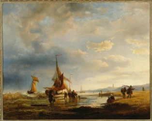 Fishermen on the Beach / A. Achenbach